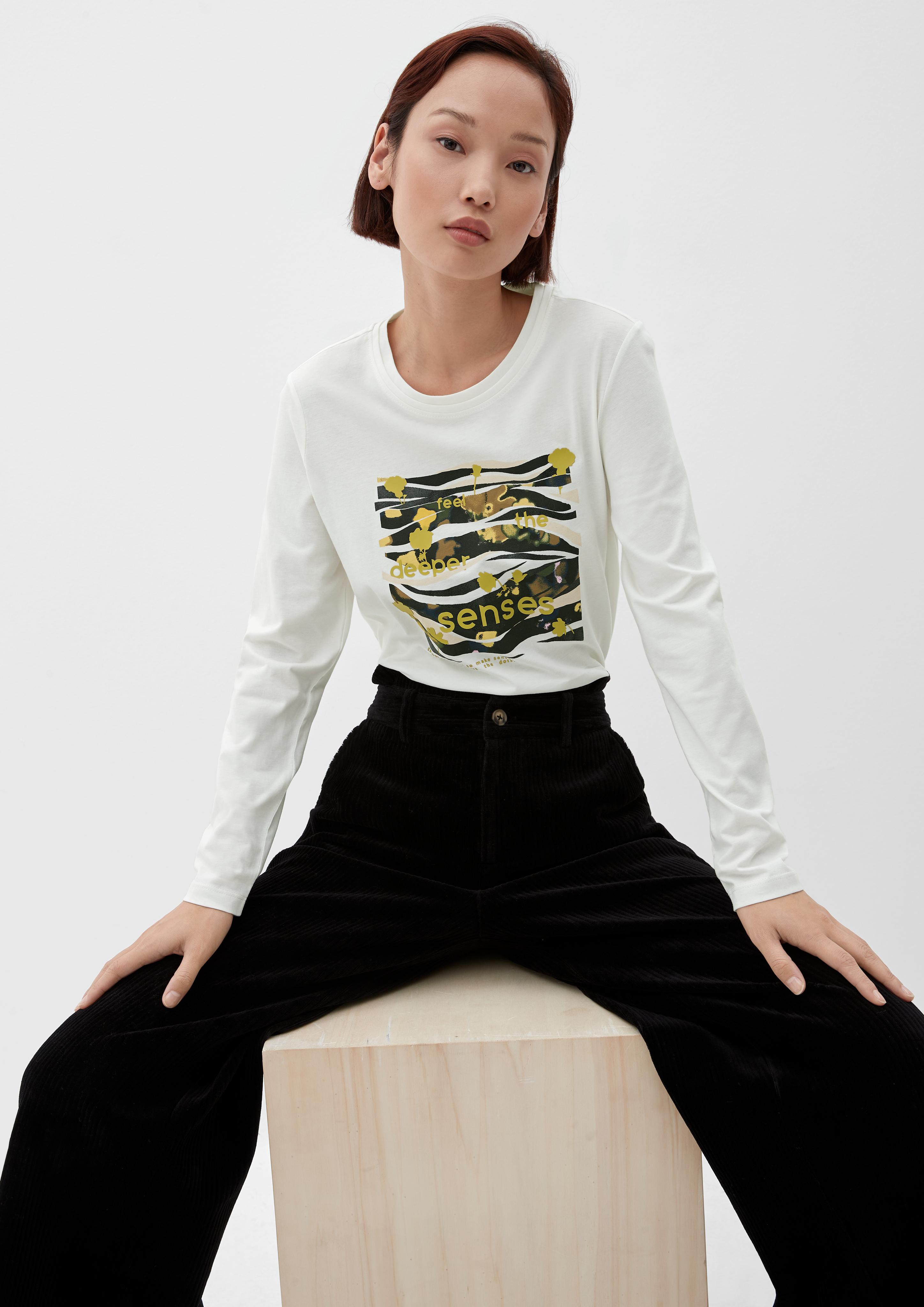 Print-Longsleeve mit 3/4-Ärmeln  2122515-02D1