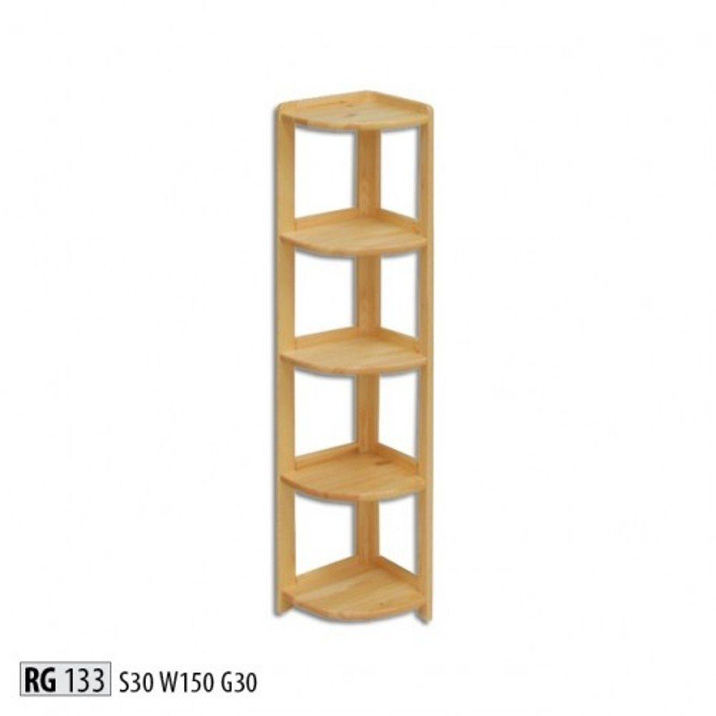 JVmoebel Eckregal, Eckregal Bücherregal Wohnzimmer Wand Regal Echtes Holz Regale Eckregale Büro Neu