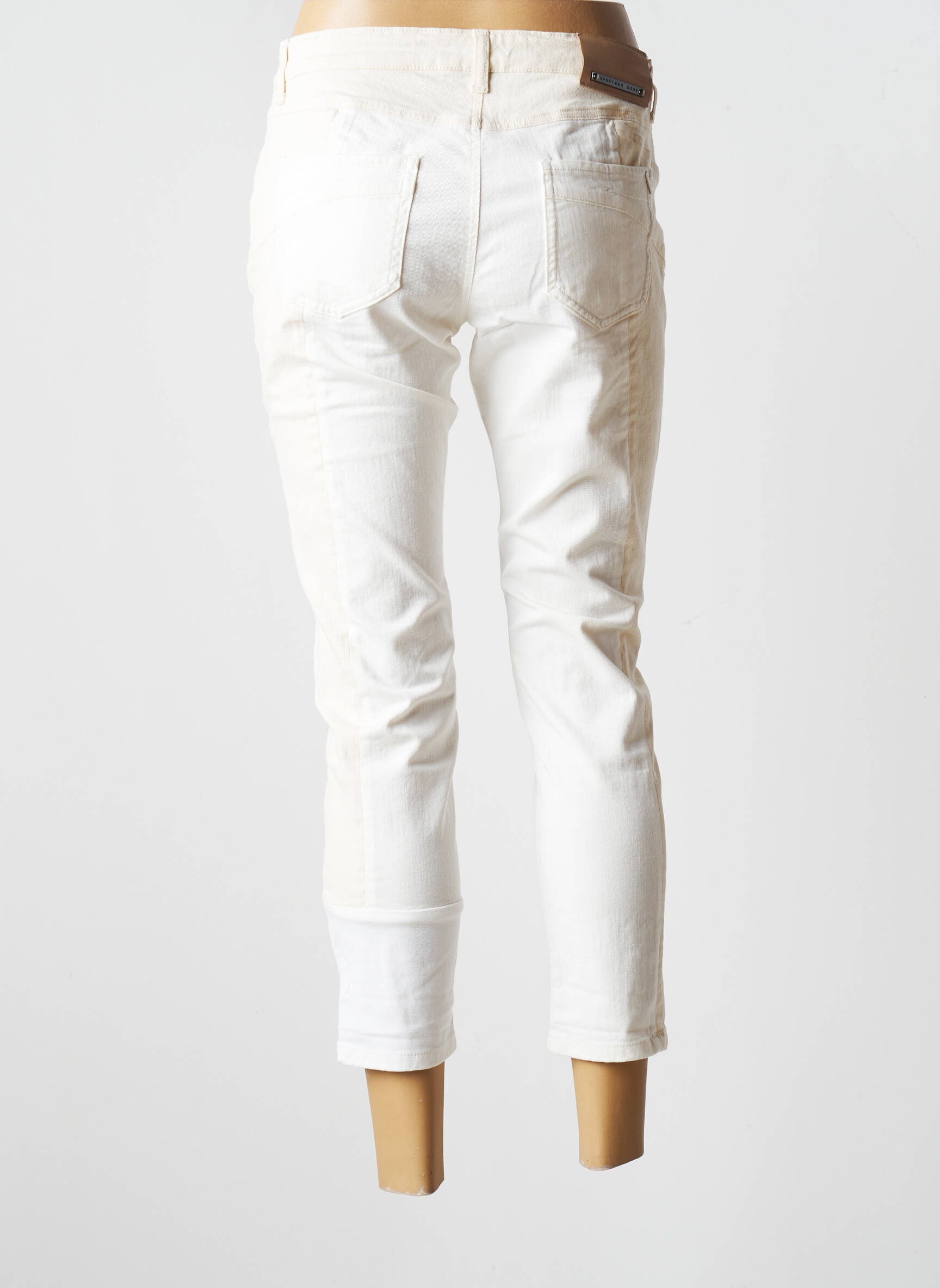 Sportmax Jeans Coupe Slim Femme couleur beige