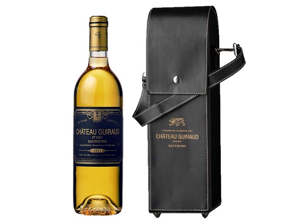 Château Guiraud 2003 Sous Sacoche Luxe En Cuir Bordeaux Sauternes