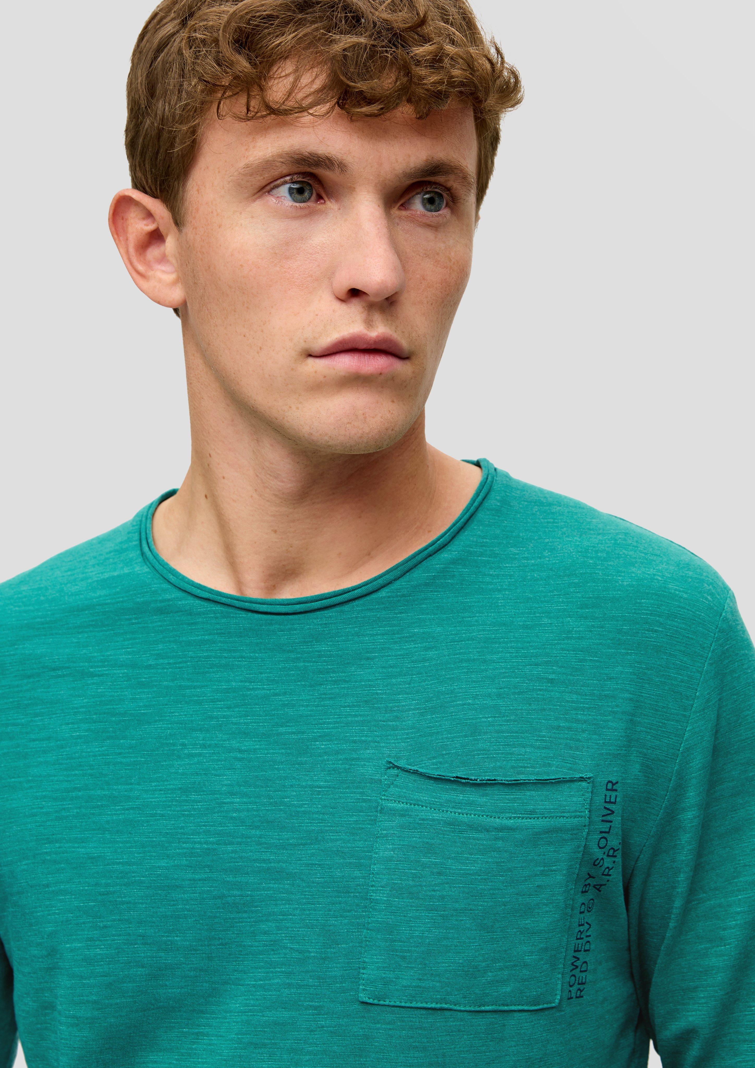 Longsleeve mit aufgesetzter Brusttasche  2141471-76W1