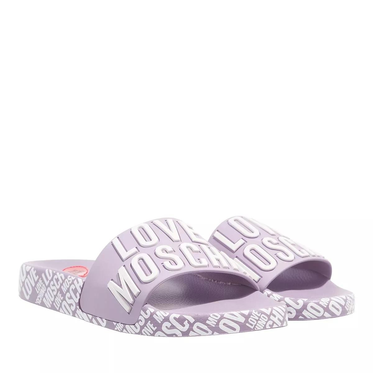 MOSCHINO Komfort Sandalen lila/pink Slide