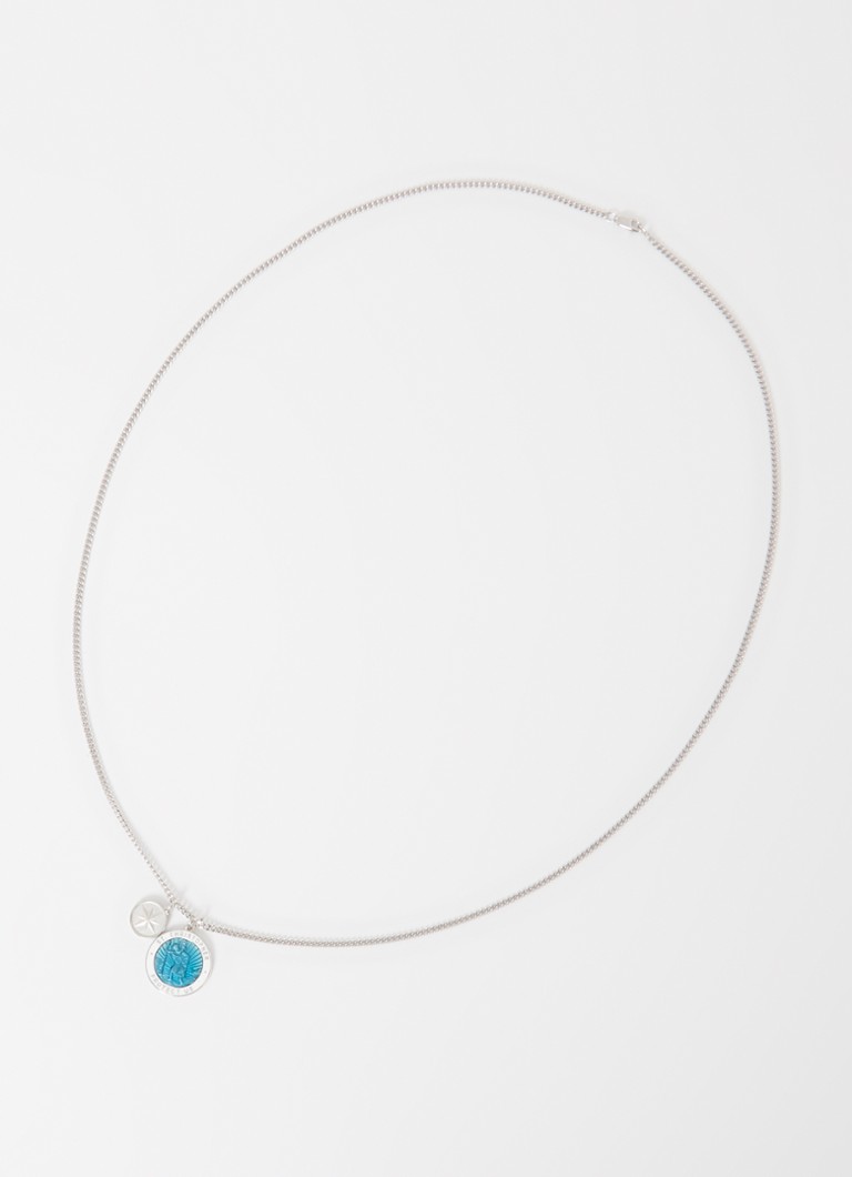 Miansai Saint Christopher Surf link necklace of silver