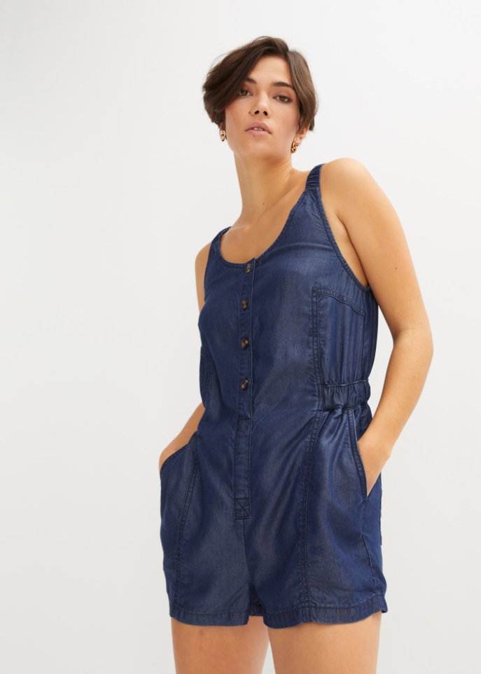Jeans-Overall aus Lyocell