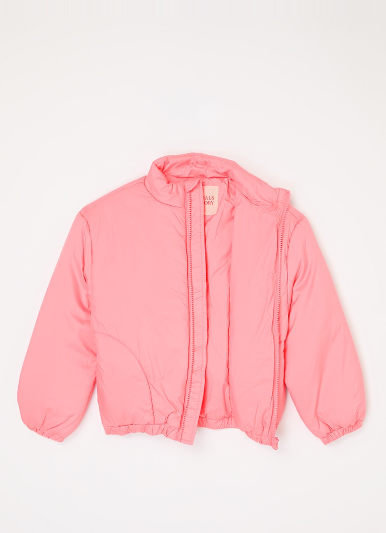 The Animal Observatory Crocodile puffer jacket with logo and back print