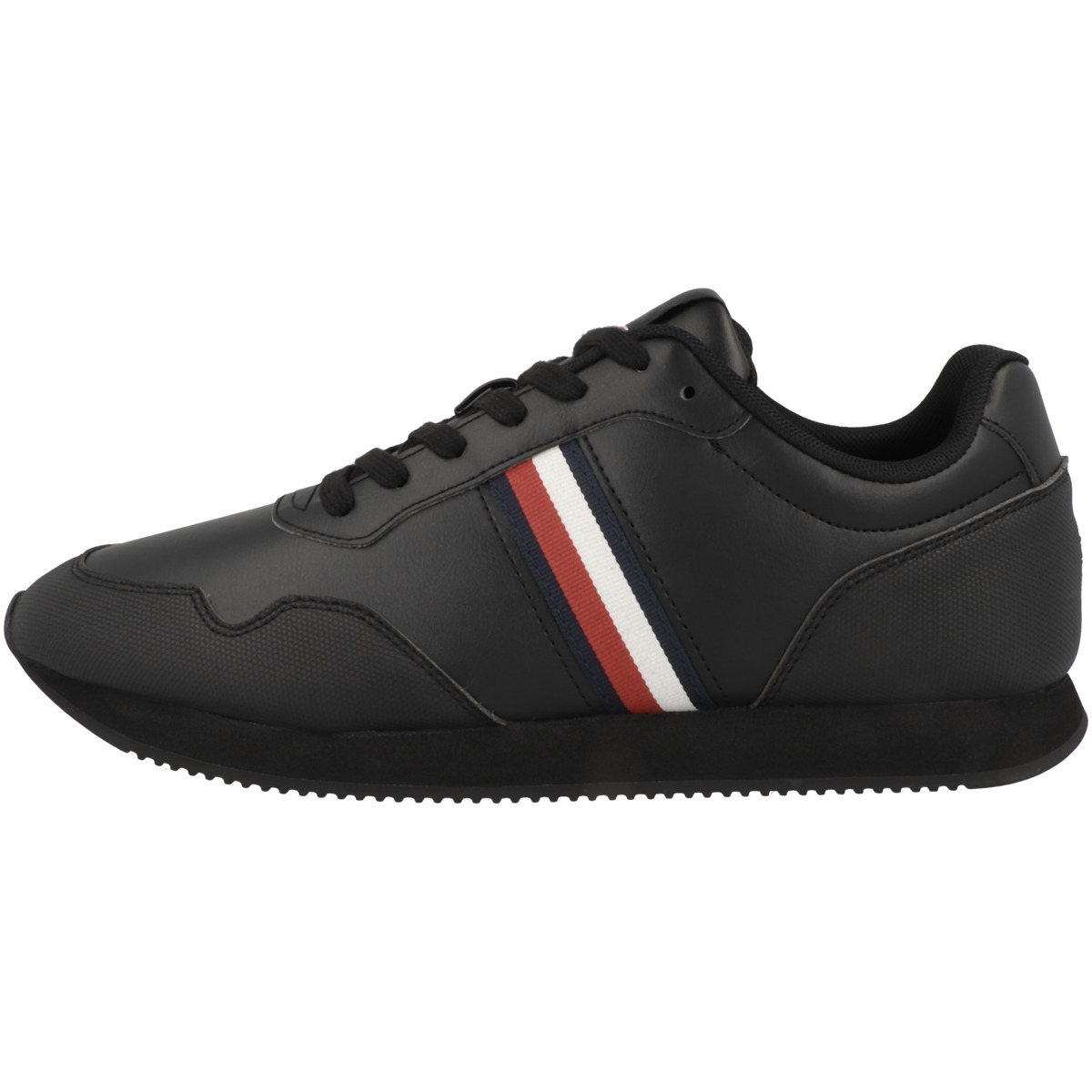 Tommy Hilfiger Core Low Runner Pu Leather Sneaker Low schwarz