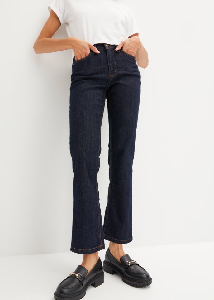 Komfort-Stretch-Jeans, Wide, High Waist