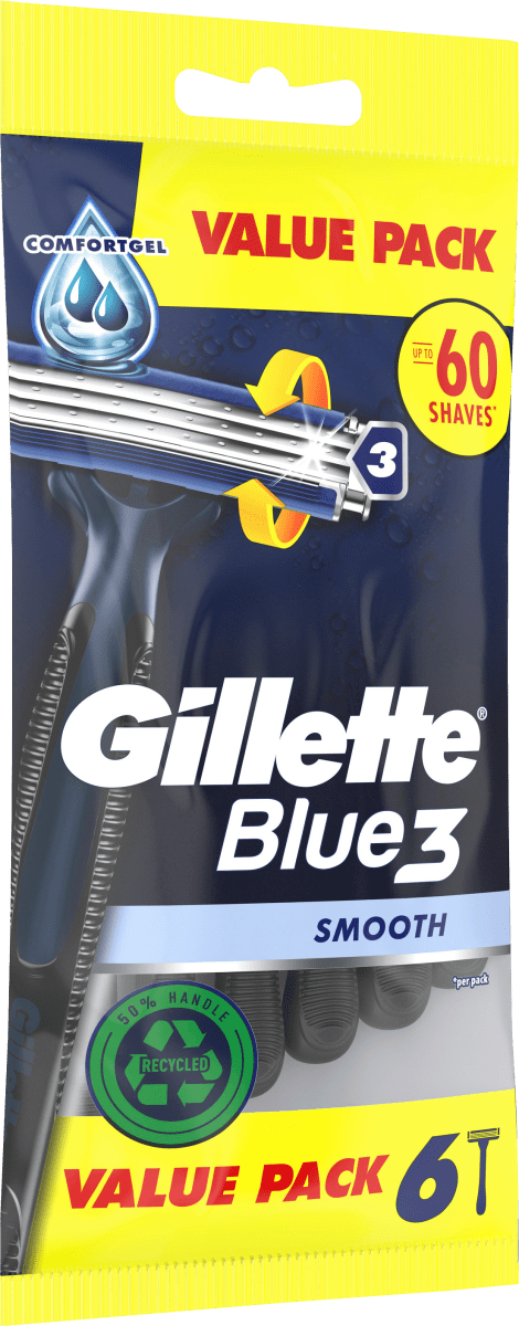 Einwegrasierer, Blue3 Smooth, 6 St