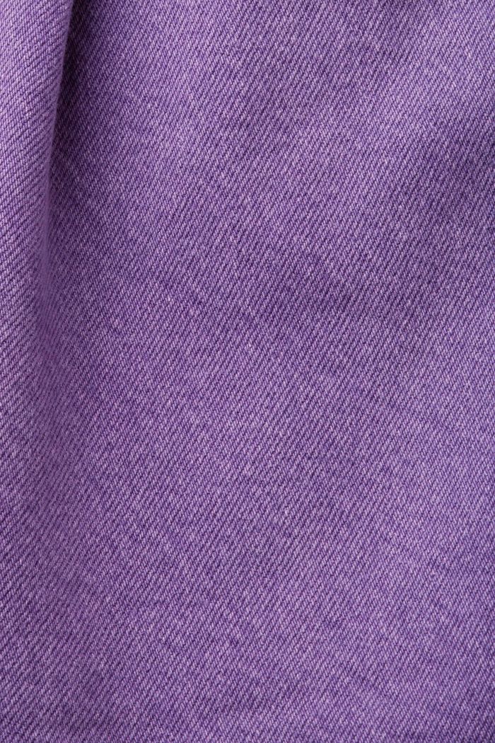 Leinenshorts mit hohem Bund