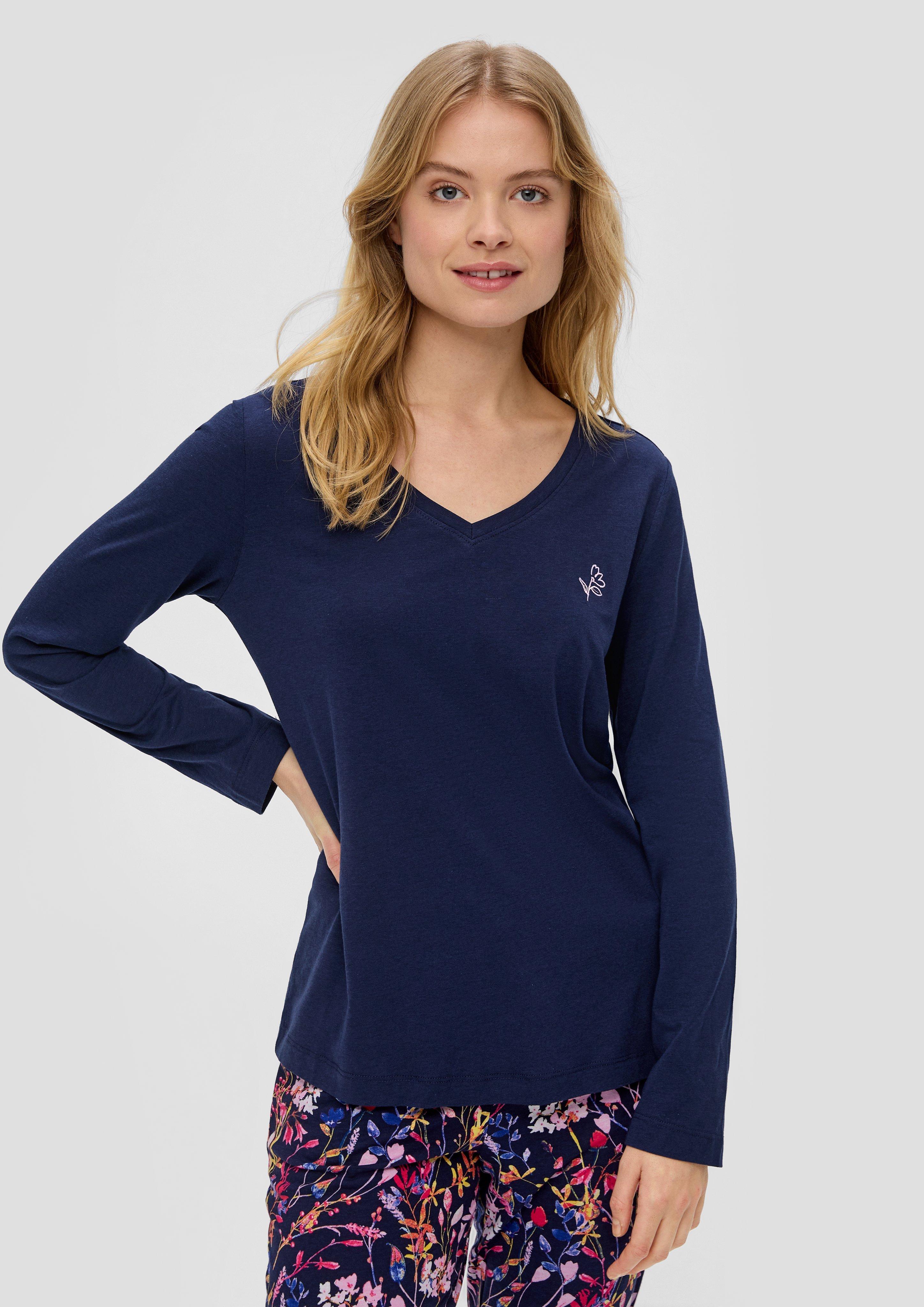 Loungewear Sweatshirt mit Stickerei-Detail  6009456-2573