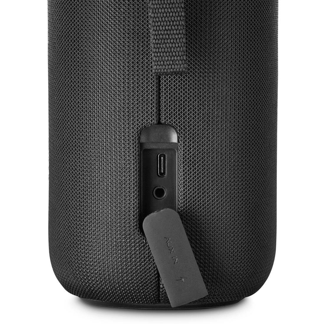 Hama Bluetooth Box Shine 2.0 LED Xtra Bass 360ᵒ Sound spritzwassergeschützt Bluetooth-Lautsprecher (Freisprechanlage,Xtra Bass,360ᵒ Sound)