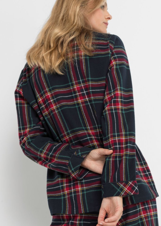 Gewebter Flanell Pyjama