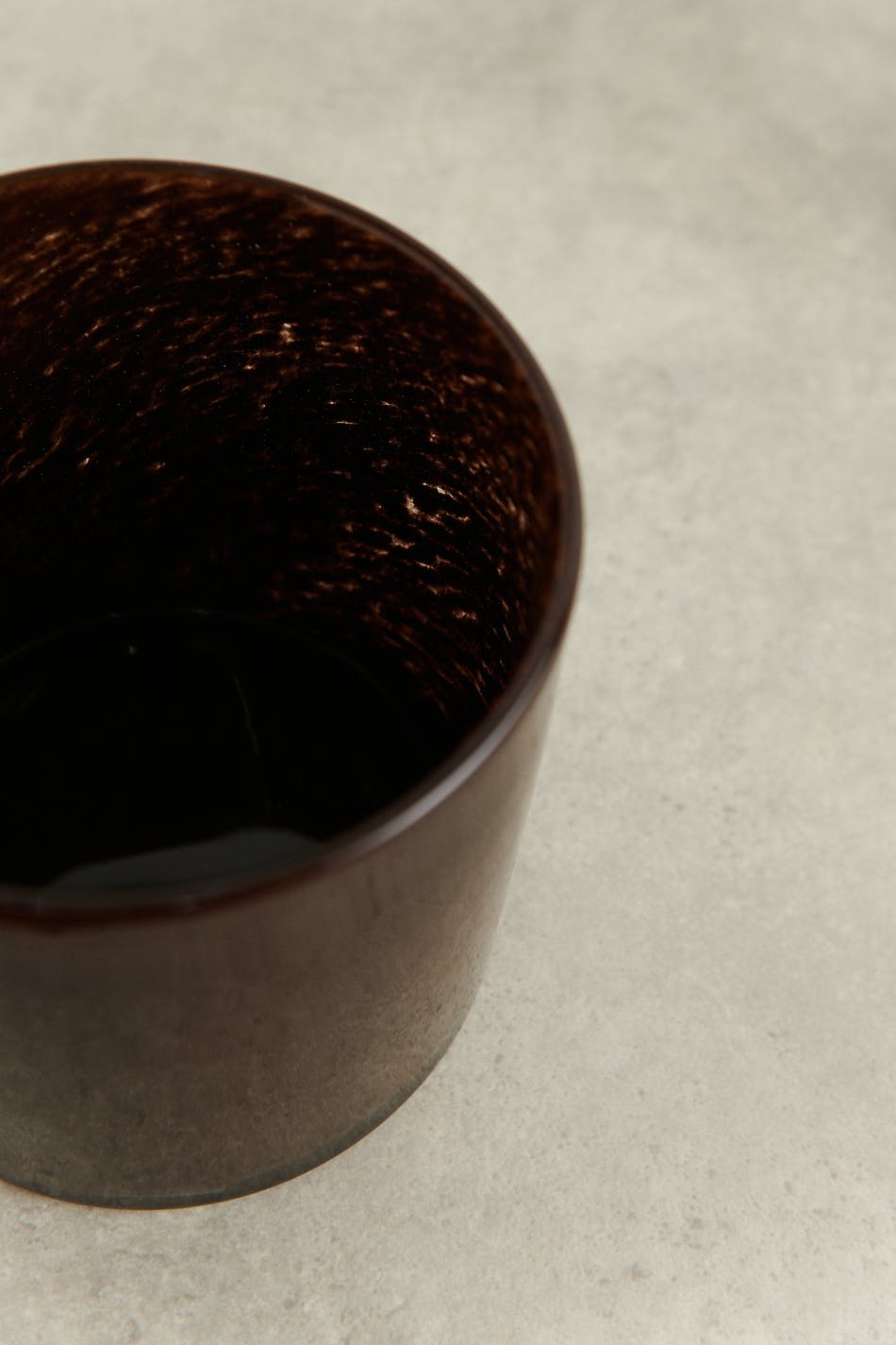 Glass l candle holder