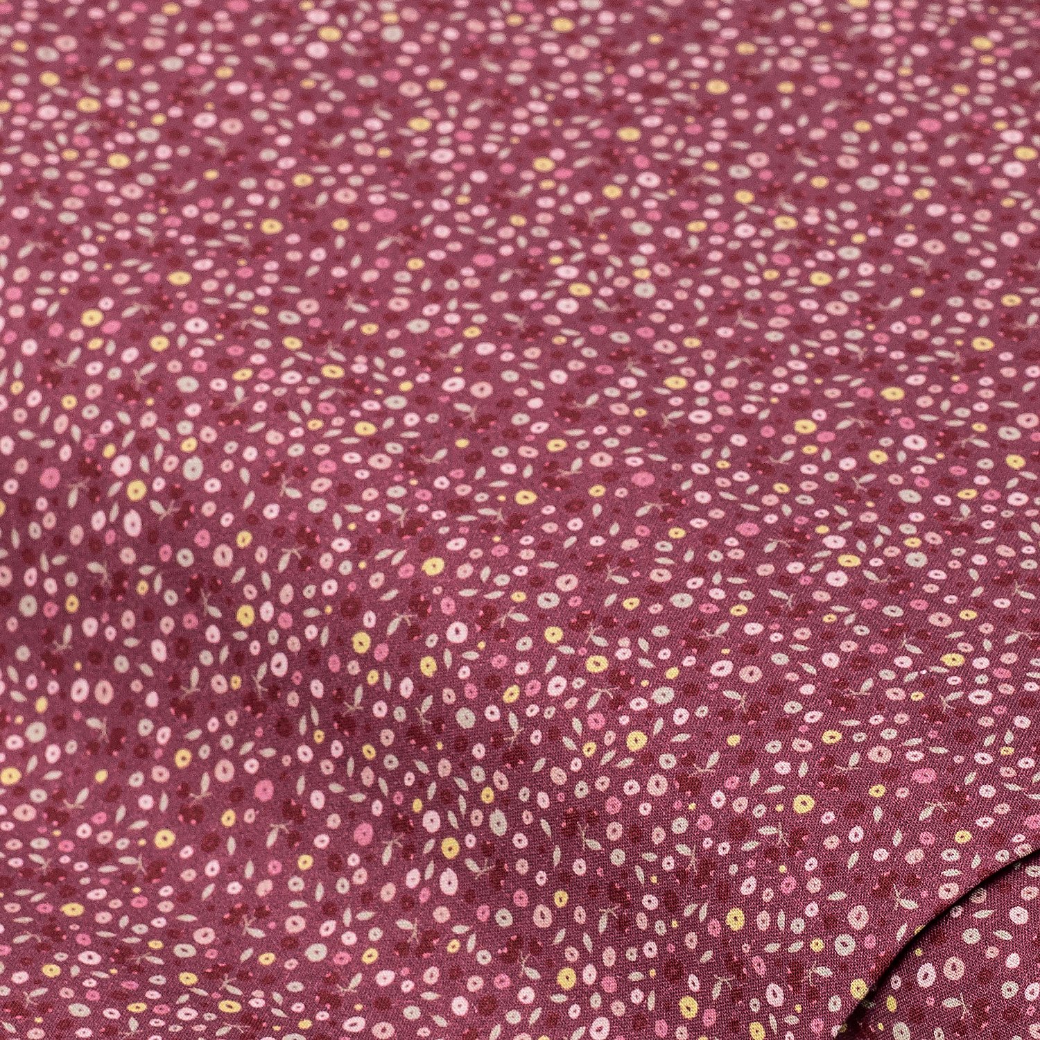 Baumwollstoff-Digitaldruck Beeren & Punkte 