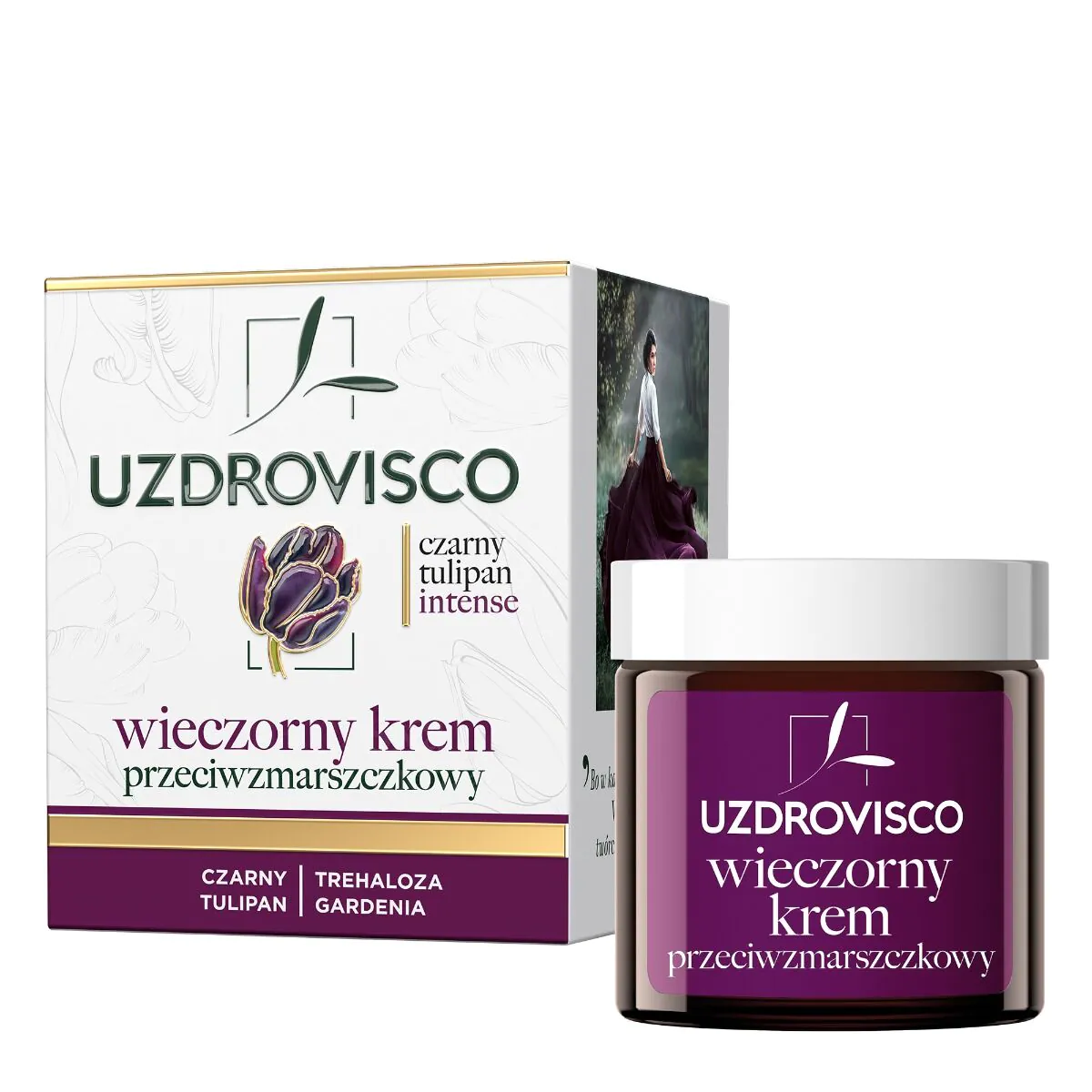 Uzdrovisco Black Tulip Intense Avondcrème tegen Rimpels 50ml