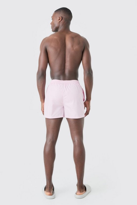 Kurze Badehose mit Druckknöpfen