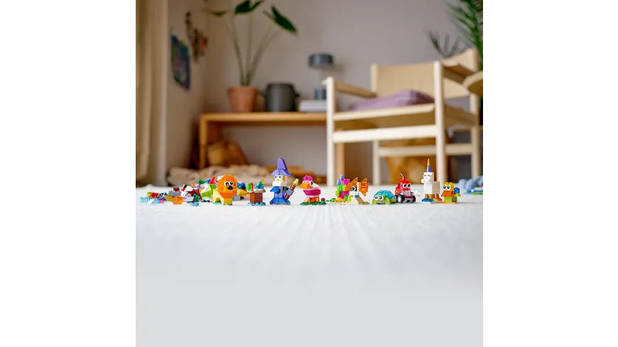 LEGO Classic 11013 Kreativ-Bauset mit durchsichtigen Steinen