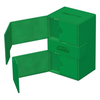 Ultimate Guard Twin Flip`n`Tray 160+ XenoSkin Monocolor - Grün