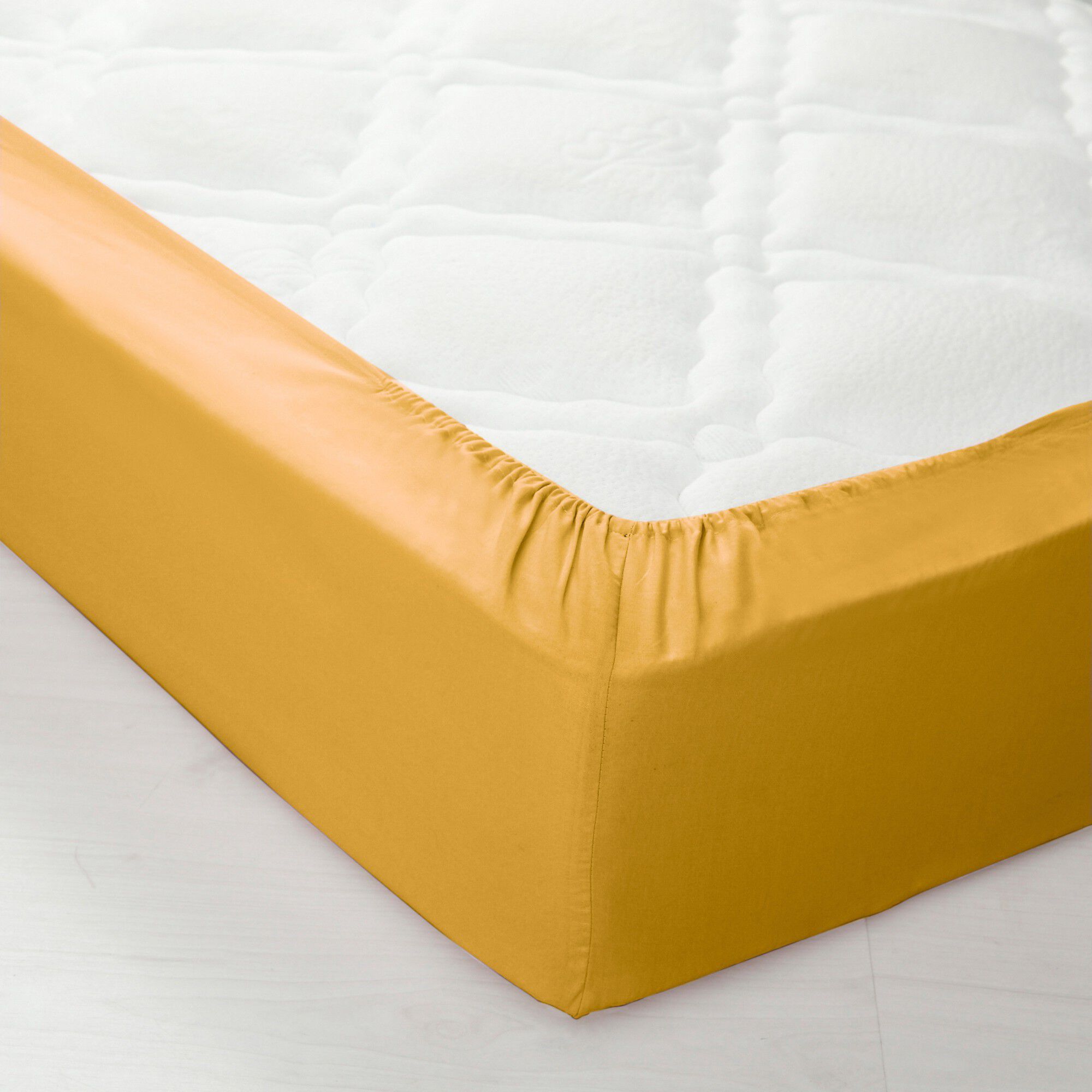 Linge de lit uni polyester-coton Colombine