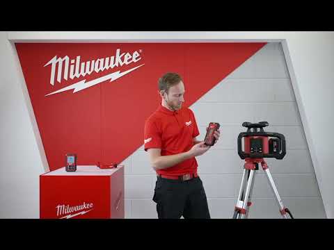 Milwaukee 4933493204 M18 RLOHV1200-501C Horisontell/Vertikal Roterande Dubbellutande Röd Laser 18V 5.0Ah Li-Ion