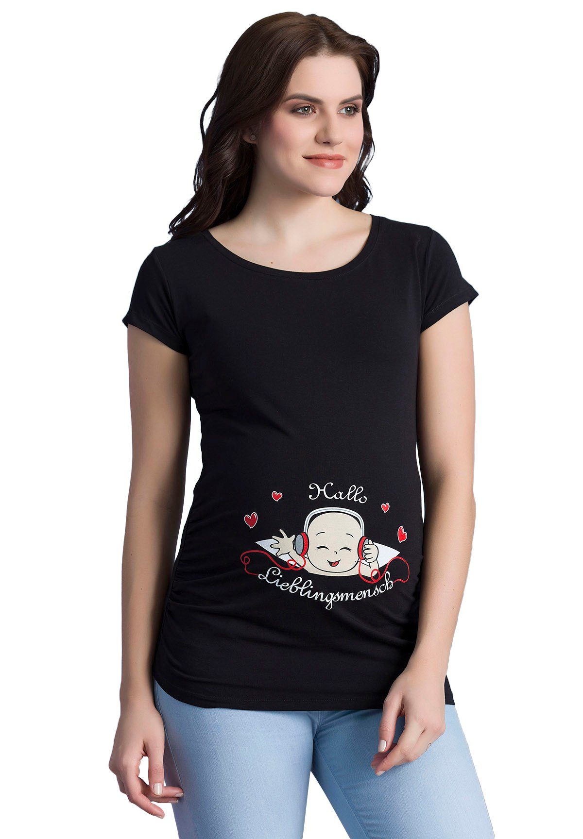 M.M.C. Umstandsshirt Hallo Lieblingsmensch mit Motiv