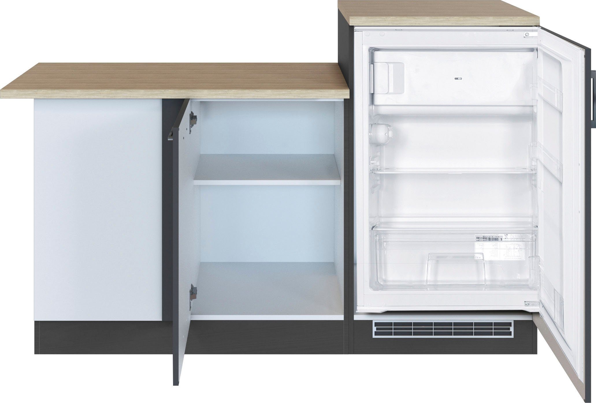 HELD MÖBEL Küche Mali, Stellbreite 210/170 cm, mit E-Geräten