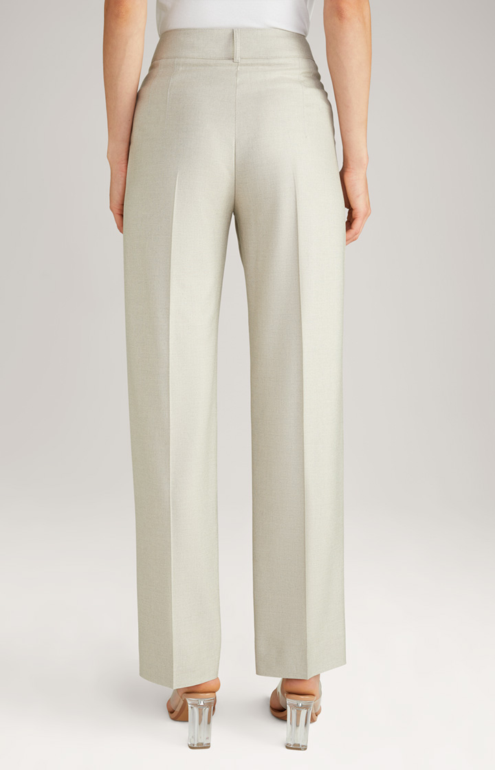 Jersey-Marlene-Hose in Hellbeige meliert