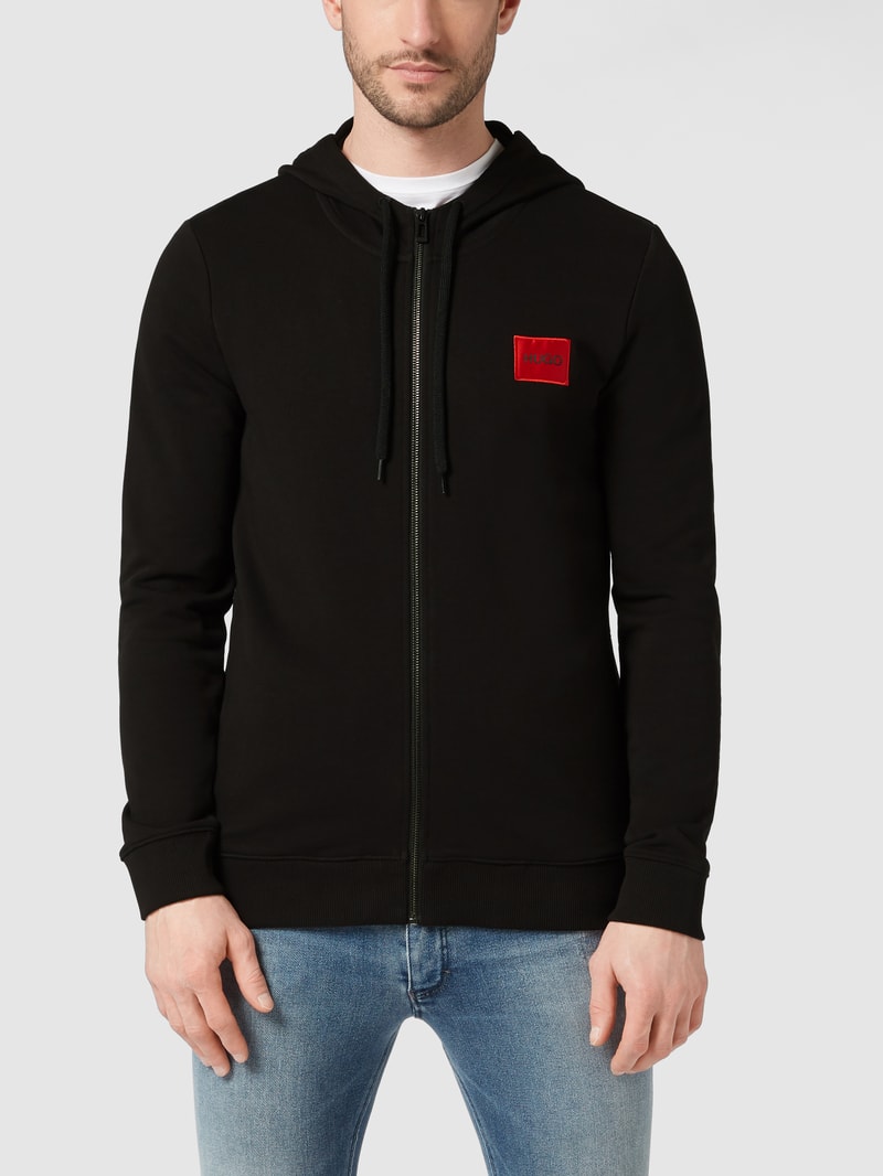 Sweatjacke aus Baumwolle Modell 'Daple212' in schwarz