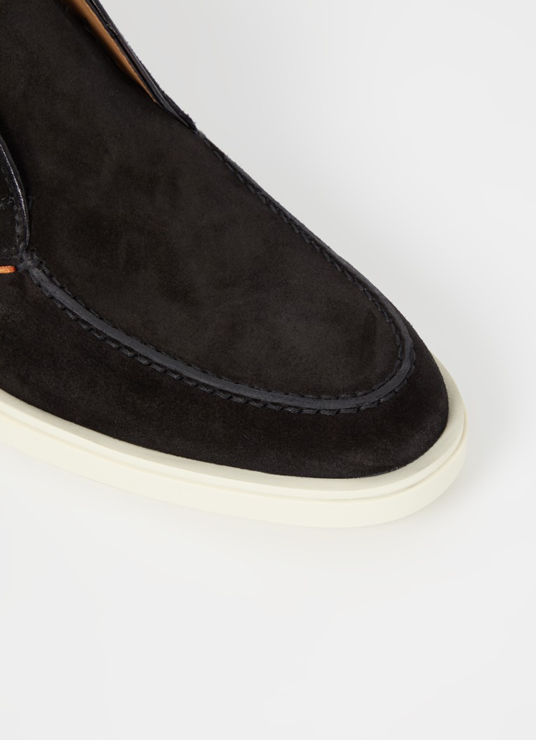 Pantofi Santoni Detroit Suede Slip-On