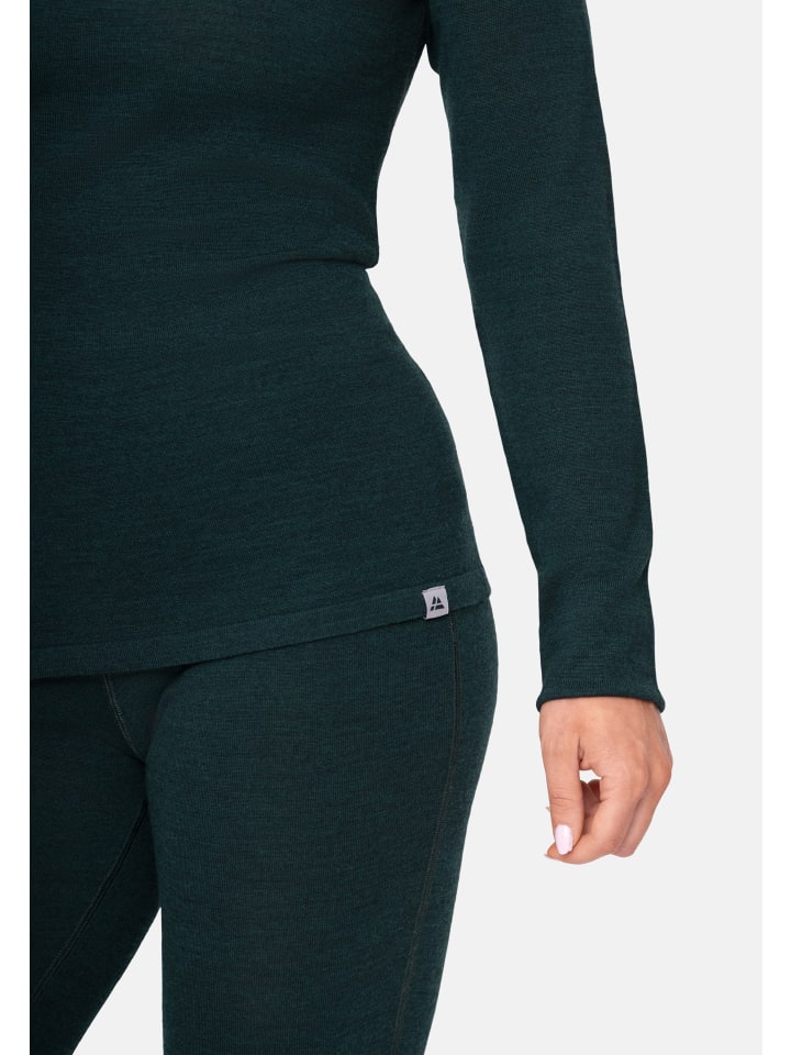 DANISH ENDURANCE Baselayer-Set Merino Baselayer in dark green günstig kaufen