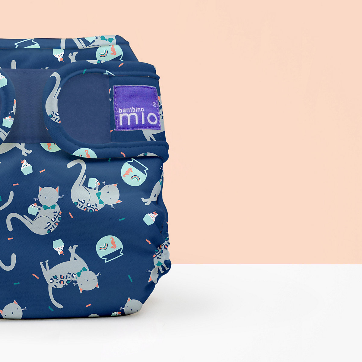 Bambino Mio, mioduo Windelüberhose, Konfetti Katze, Größe 2 (9Kg+)
