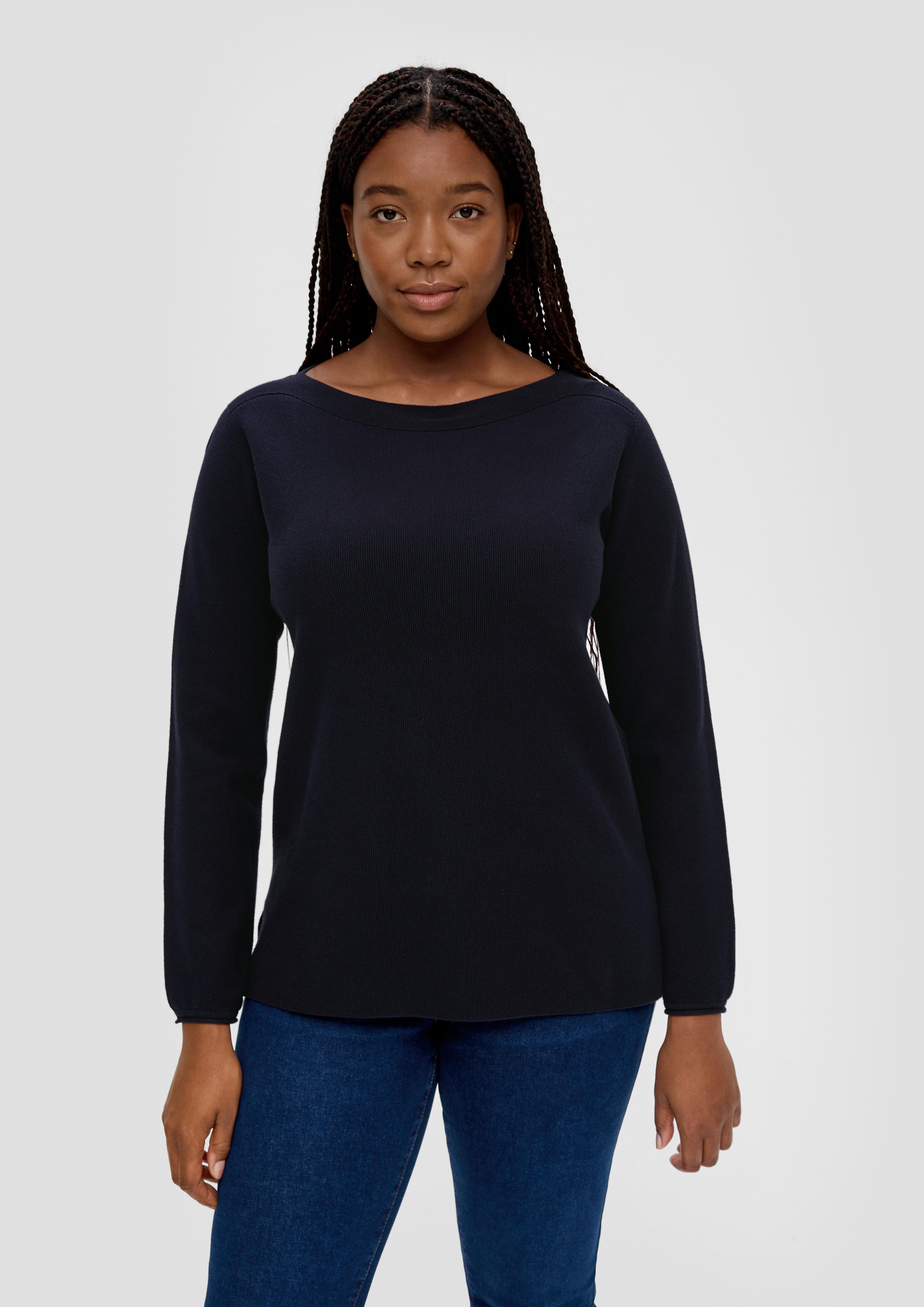 Strickpullover mit geschlitztem Saum  2138089-5959