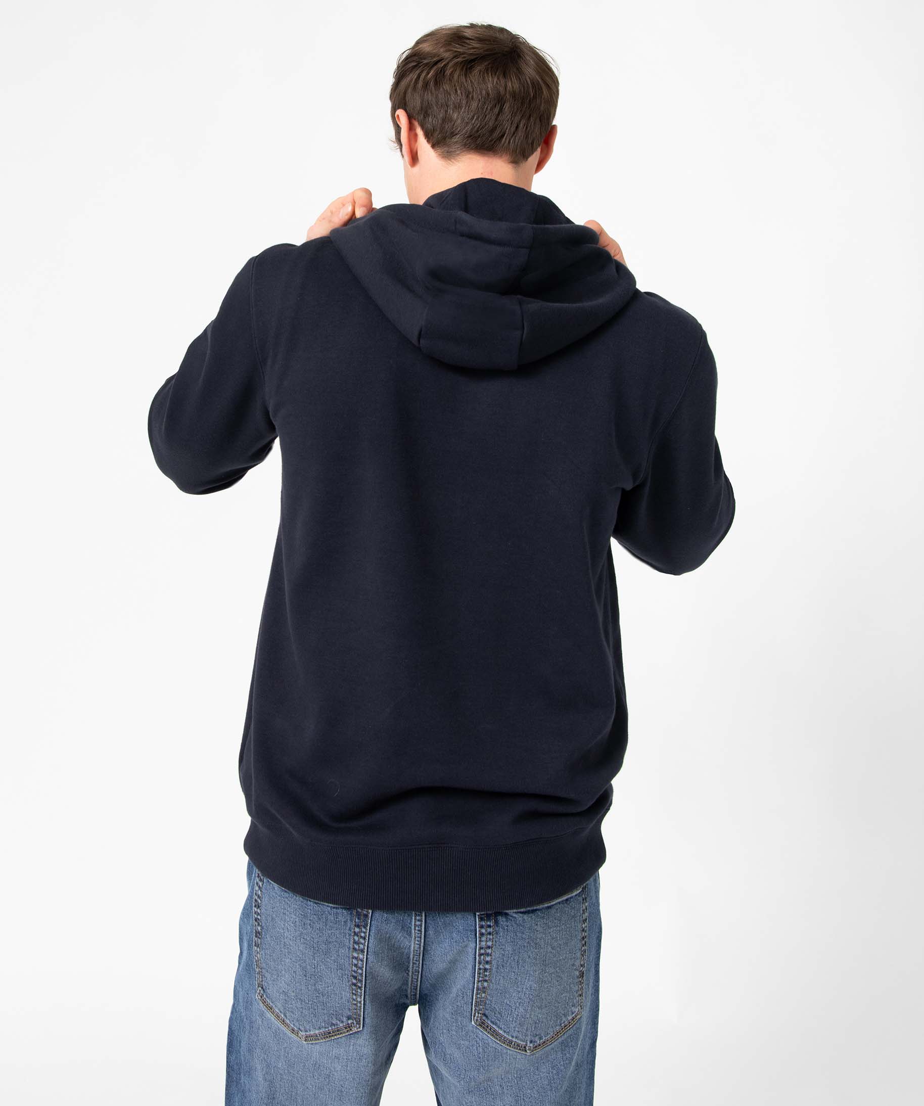 Sweat homme à capuche et col zippé - Camps United bleu fonce | GEMO