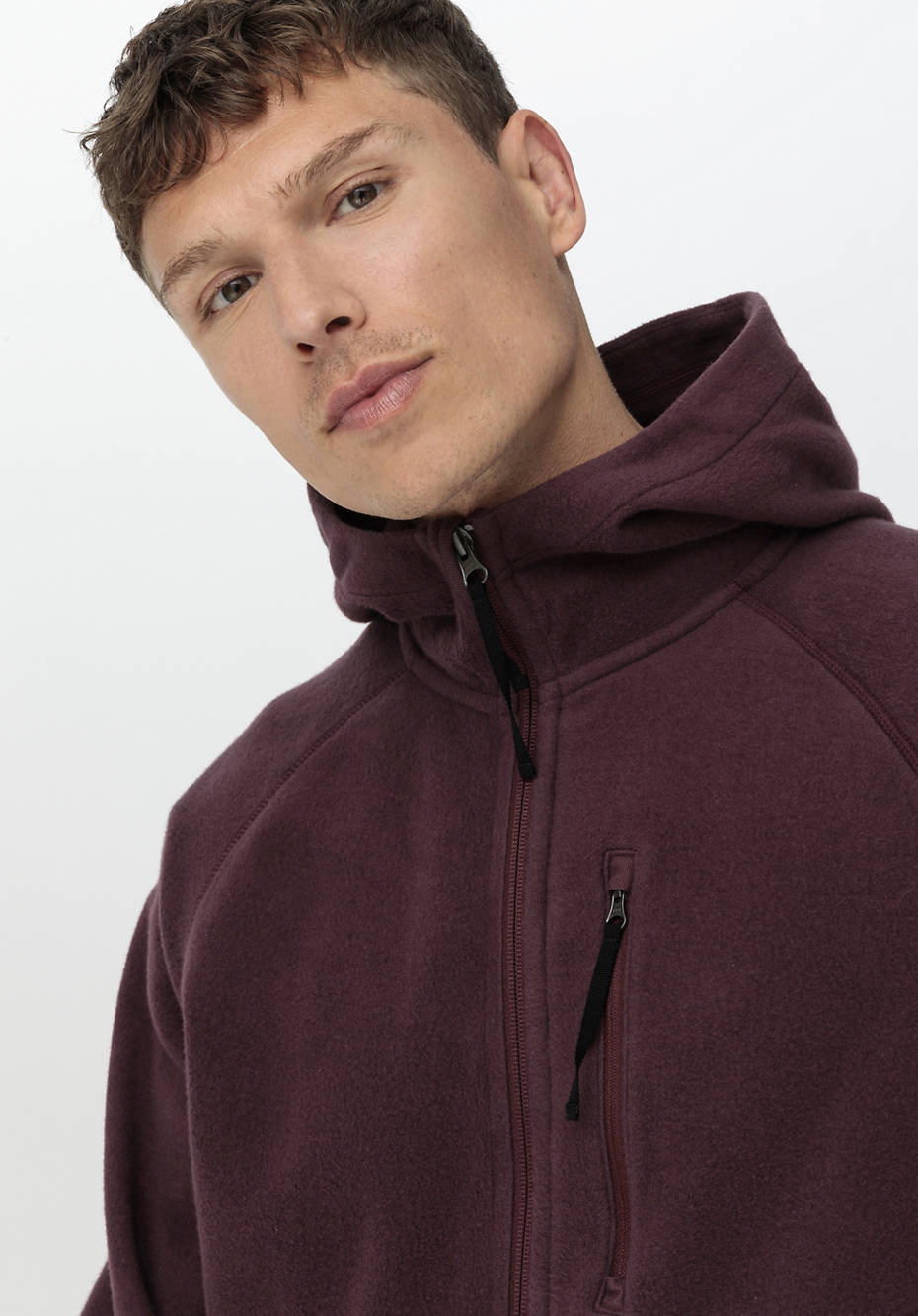 Softfleece-Jacke aus reiner Bio-Baumwolle