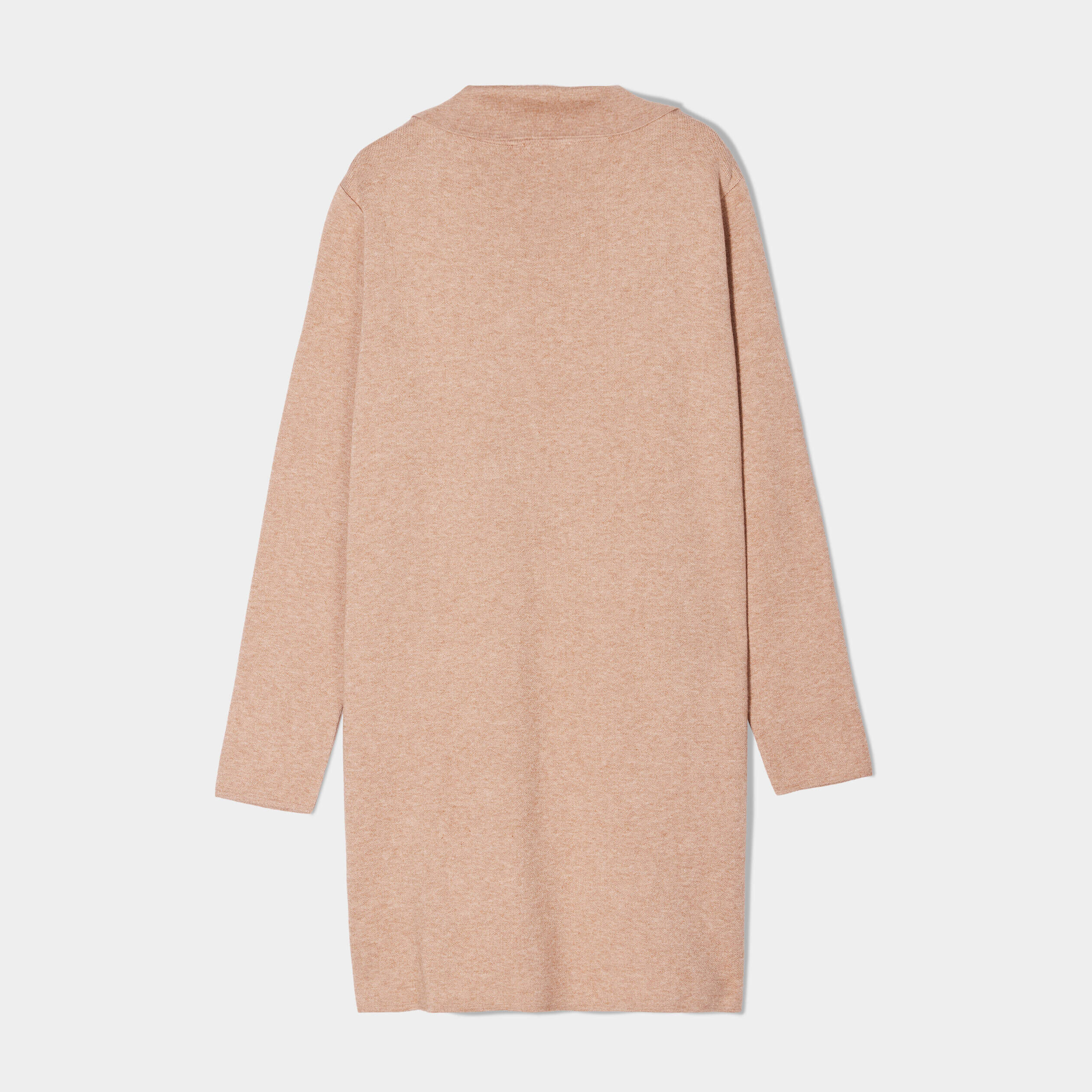 Manteau long col cranté à revers beige femme | Cache Cache