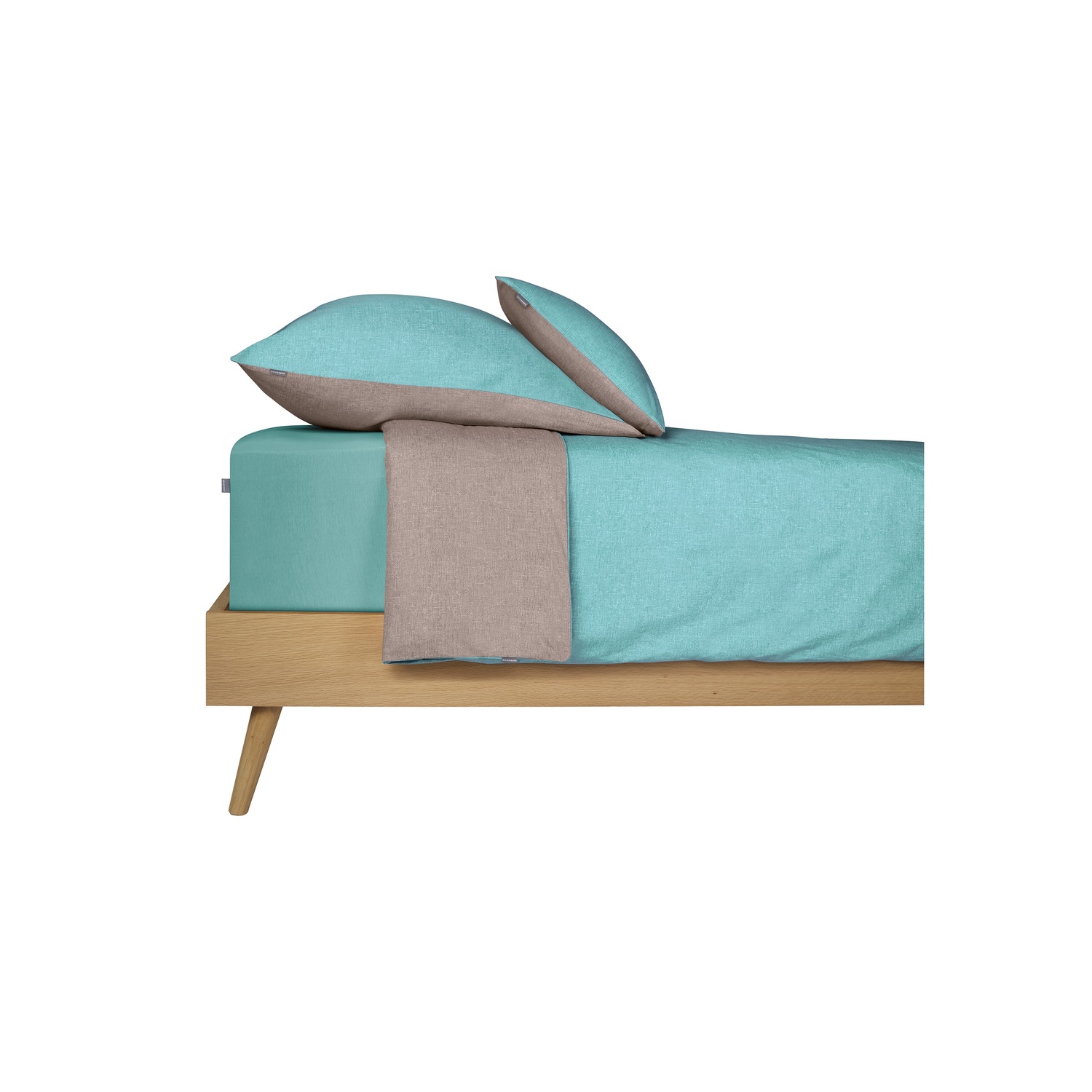 Kissenhülle Doubleface aus feinem Renforcé im 2er-Set (40x80cm)