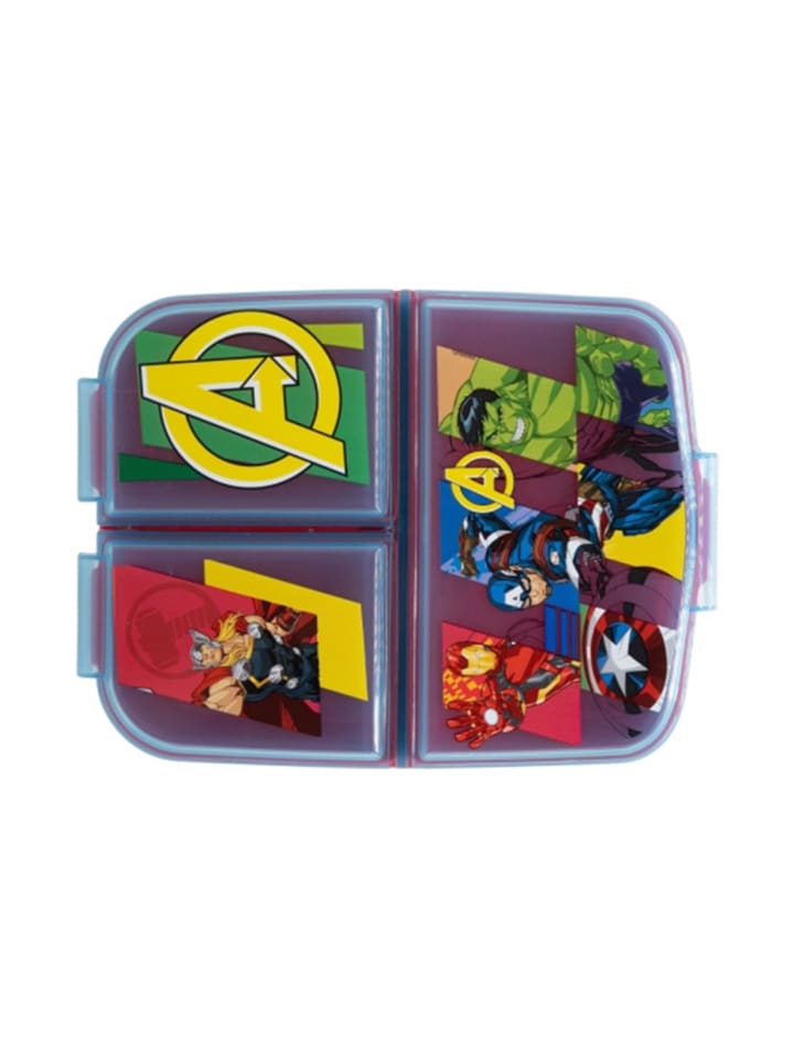 Avengers Kinder Premium Brotdose Lunchbox mit 3 Fächern in Mehrfarbig günstig kaufen onesize