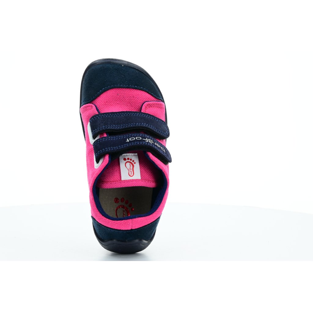 3F pink-blaue Barfuß-Sneakers 2 Klett 3BE29/10