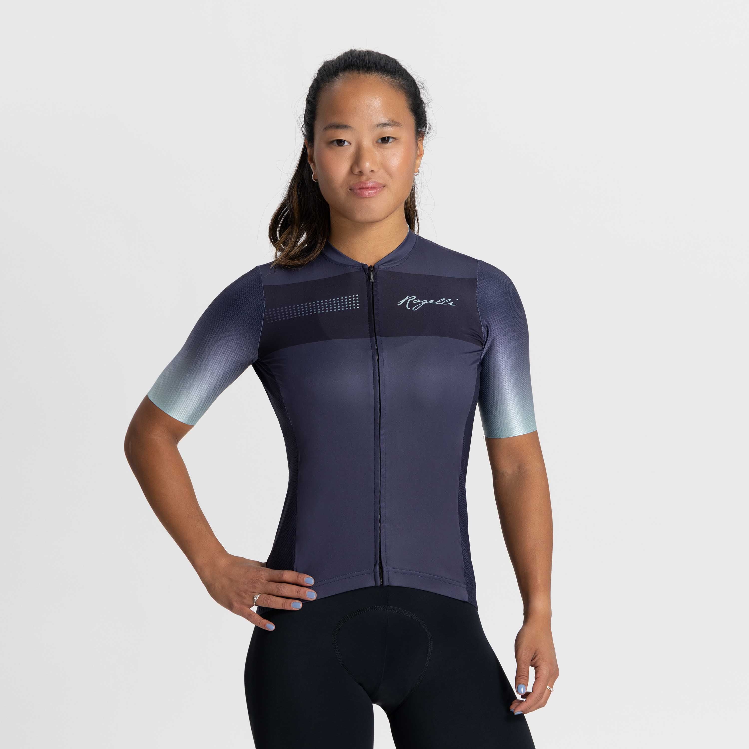 Rogelli Dawn Lila/Mint Damen Radtrikot Kurzarm