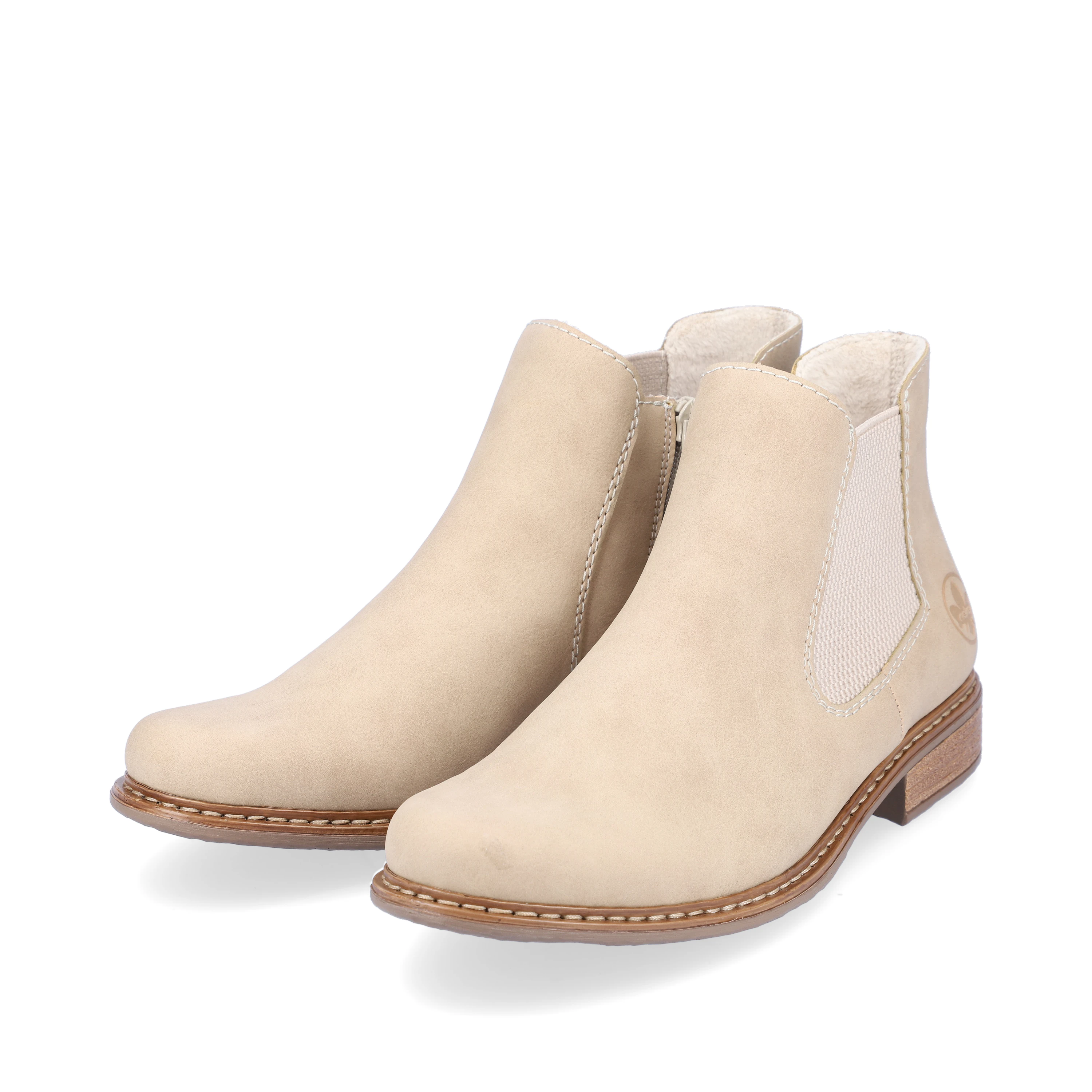 Rieker Damen Chelsea Boots sandbeige