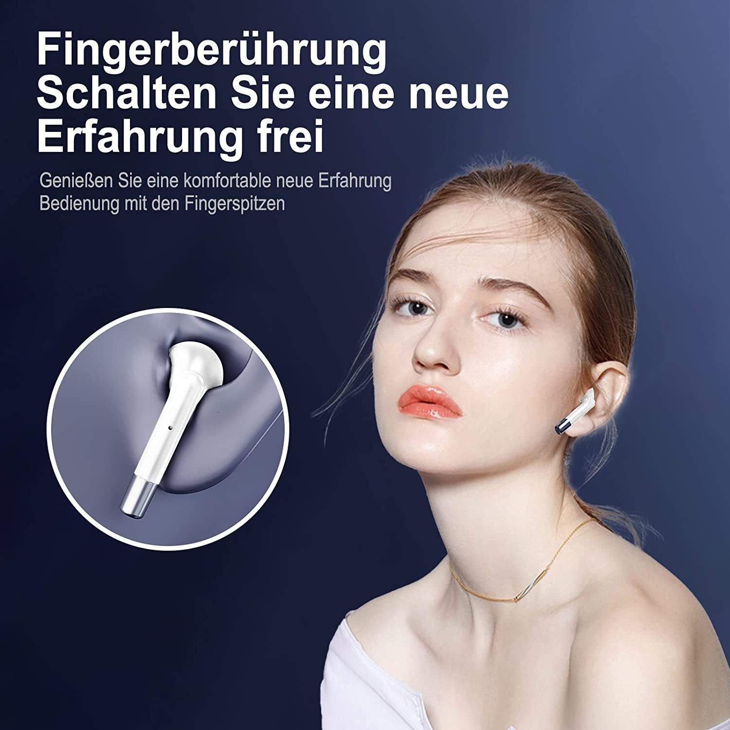 Manike AP19 Pro ANC ENC Bluetooth-Kopfhörer (Siri, Google Assistant, Bluetooth)