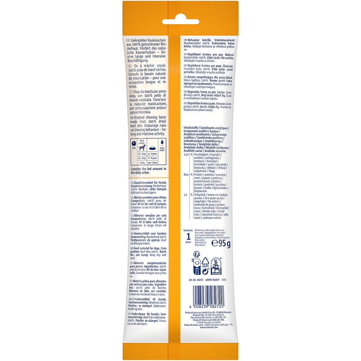 Vitakraft CHEWS intens Knochen geknotet 21cm 1Stück bei ZooRoyal