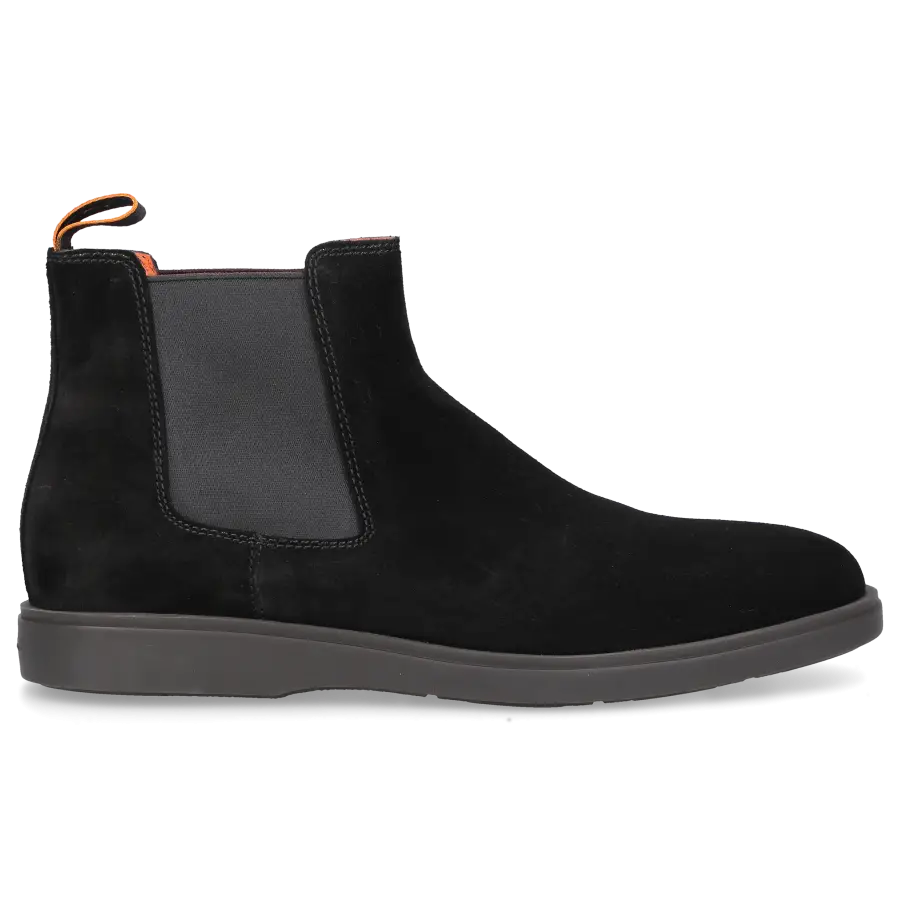 Santoni - Chelsea Boots 18588 Veloursleder - schwarz