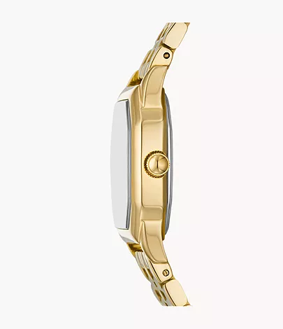 Fossil Uhr Harlow 3-Zeiger-Werk Edelstahl goldfarben