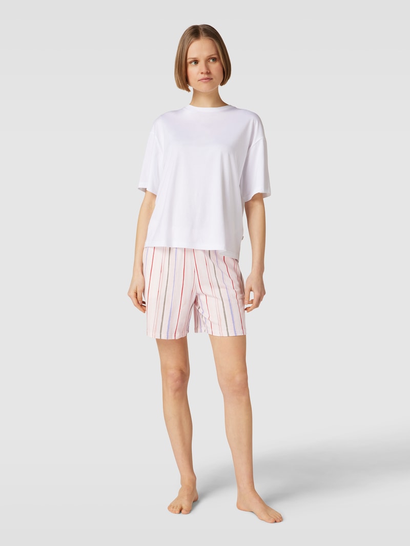Pyjama-Hose mit Streifenmuster in hellrosa