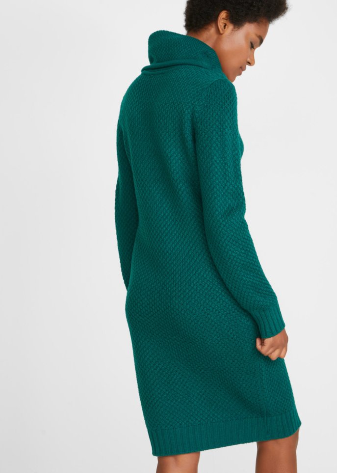 Strickkleid mit Schalkragen