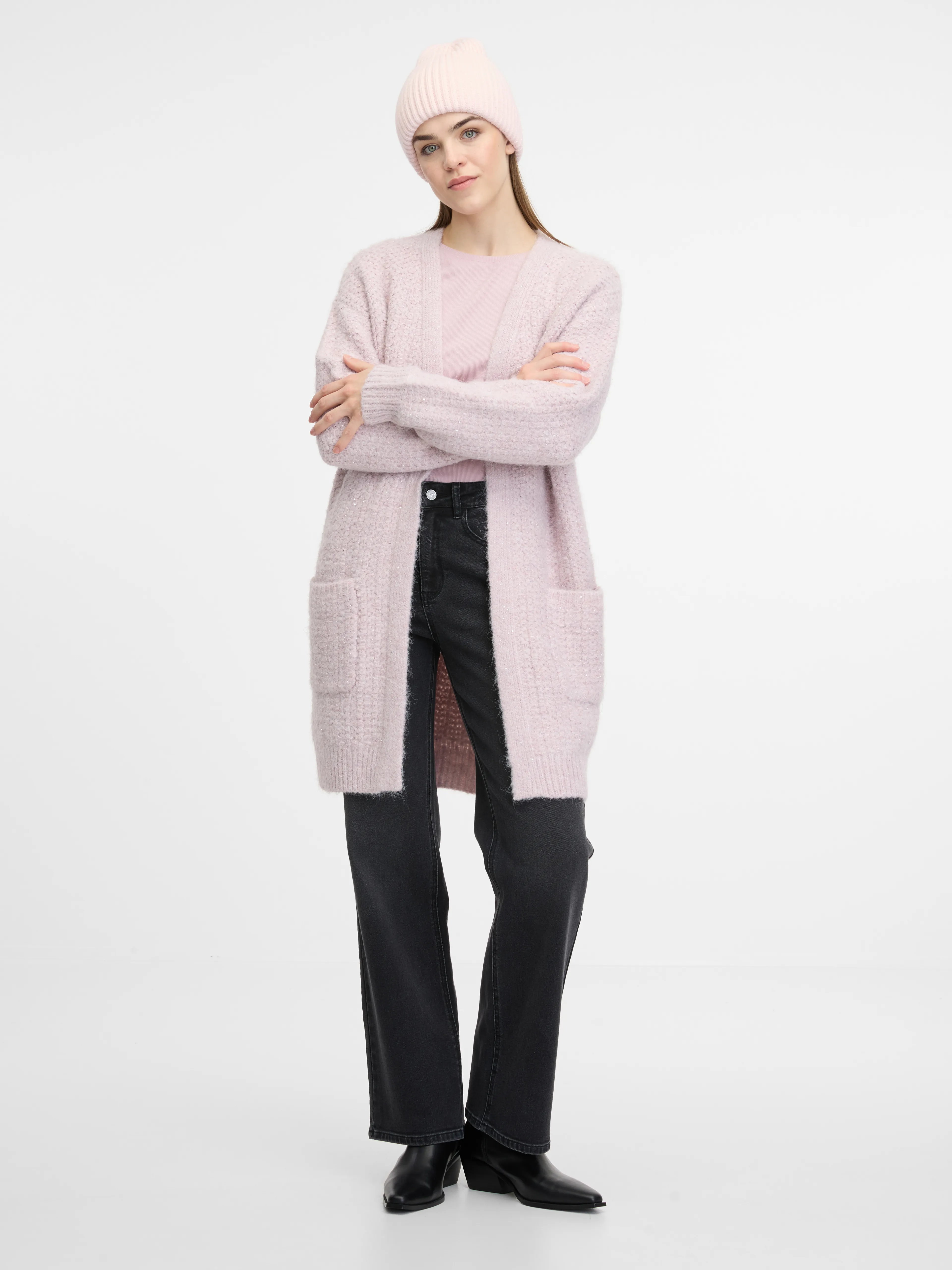 Hellrosa Damen Cardigan ORSAY