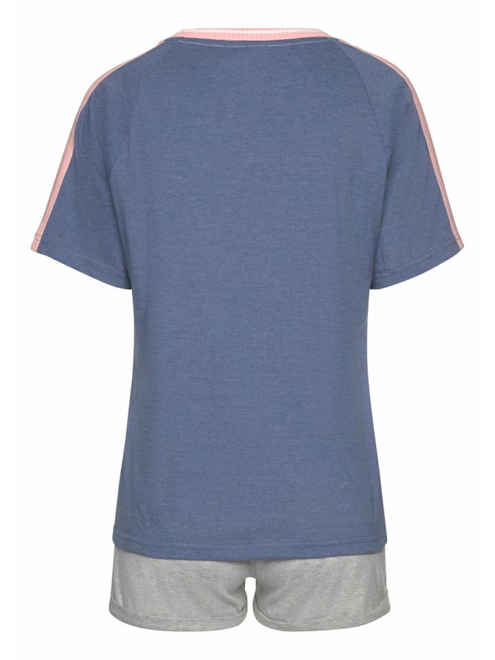 ARIZONA Shorty in blau-meliert-grau-meliert günstig kaufen