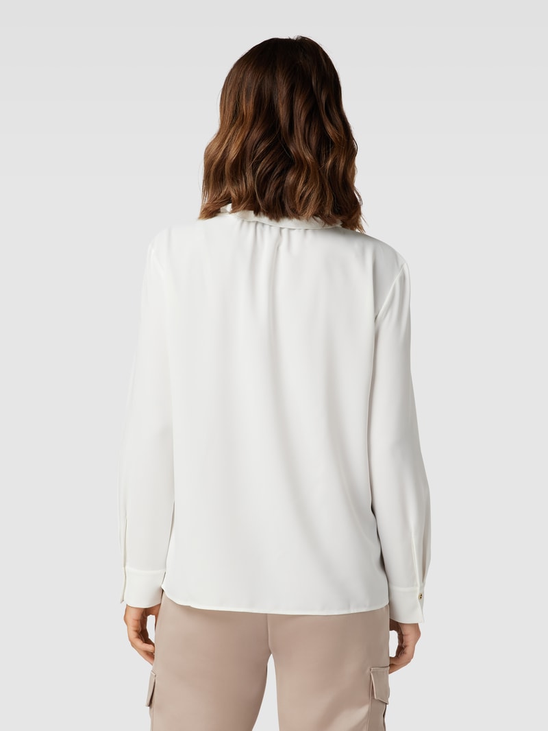 Bluse mit Volants in offwhite