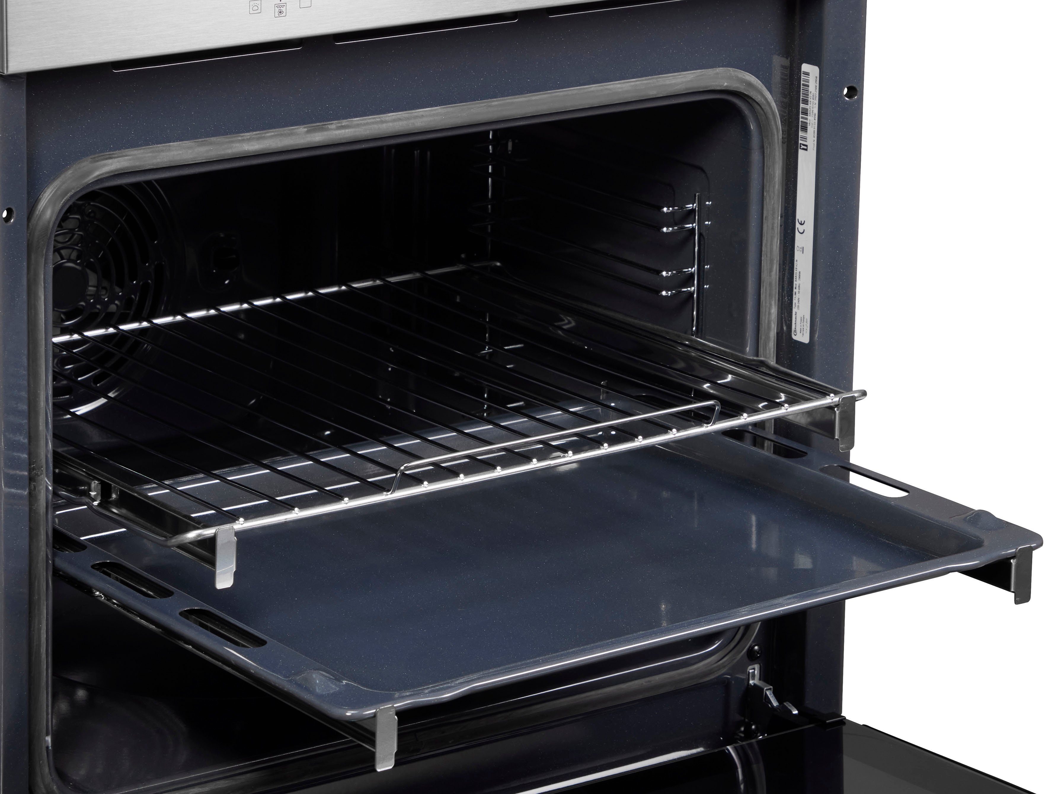 BAUKNECHT Backofen-Set BAKO 700 STEAM, mit 2-fach-Teleskopauszug